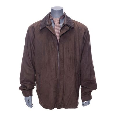 Lot #78: Agent Denham's (Chandler) Riding the Subway Costume Components with Screen-Matched Jacket ### WOLF OF WALL STREET, THE (2013)