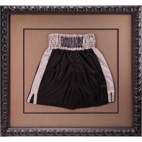Lot #104: Jordan Belfort (DiCaprio) Office Framed Boxing Shorts ### WOLF OF WALL STREET, THE (2013)