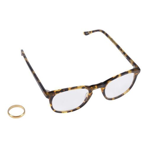 Lot #144: Donnie Azoff's (Hill) Screen-Matched Glasses with Wedding Ring ### WOLF OF WALL STREET, THE (2013)