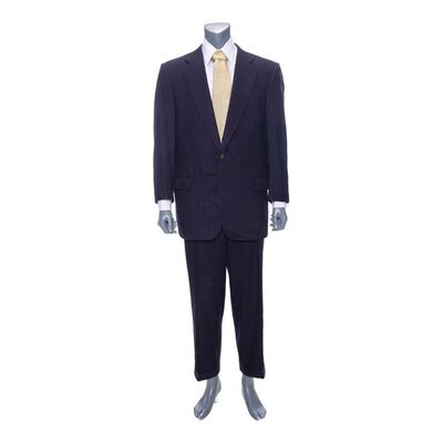 Lot #157: Robbie Feinberg's (Sacca) Blue Pinstriped Suit ### WOLF OF WALL STREET, THE (2013)