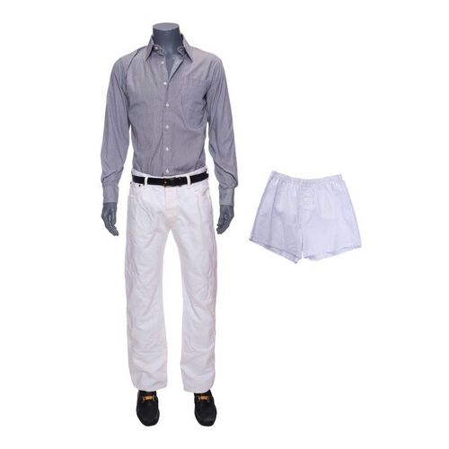 Lot #163: Jordan Belfort's (DiCaprio) Party Yacht Costume with Boxers ### WOLF OF WALL STREET, THE (2013)