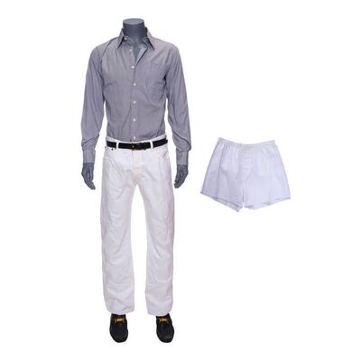 Lot #163: Jordan Belfort's (DiCaprio) Party Yacht Costume with Boxers ### WOLF OF WALL STREET, THE (2013)