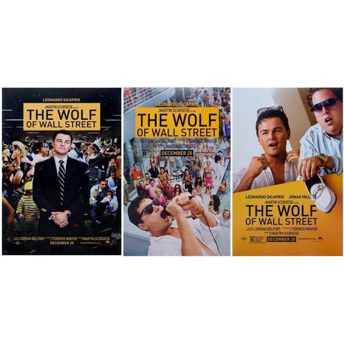 Lot #198: Set of 3 One-Sheet Posters ### WOLF OF WALL STREET, THE (2013)