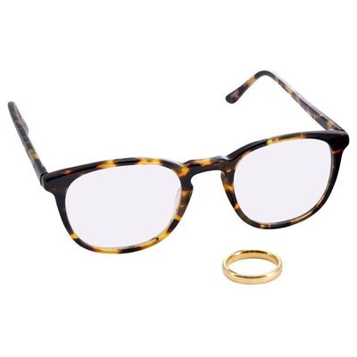Lot #200: Donnie Azoff's (Hill) Screen-Matched Glasses with Wedding Ring ### WOLF OF WALL STREET, THE (2013)