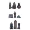 Lot #21: Set of Nine Alien City Skyline Model Miniatures ### PRIMEVALS, THE (1970s - 2023)