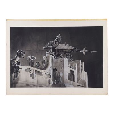 Lot #36: Hand-Drawn Lee MacLeod Alien Battle Station Concept Artwork ### PRIMEVALS, THE (1970s - 2023)