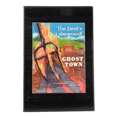 Lot #52: Matted Hand-Painted Trade Ad Concept Artwork ### GHOST TOWN (1988 - EMPIRE PICTURES)