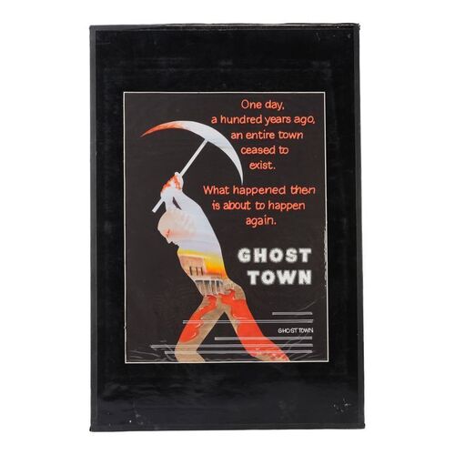 Lot #53: Matted Hand-Painted Trade Ad Concept Artwork ### GHOST TOWN (1988 - EMPIRE PICTURES)