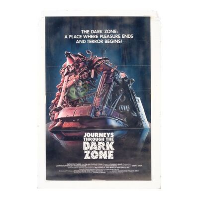 Lot #57: Printed Final Trade Ad Artwork ### JOURNEYS THROUGH THE DARK ZONE (UNPRODUCED - EMPIRE PICTURES)