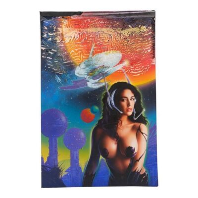 Lot #78: Hand-Illustrated Collector 3879/Kara (Venesa Taylor) Final One Sheet Artwork ### FEMALIEN (1996 - FULL MOON)