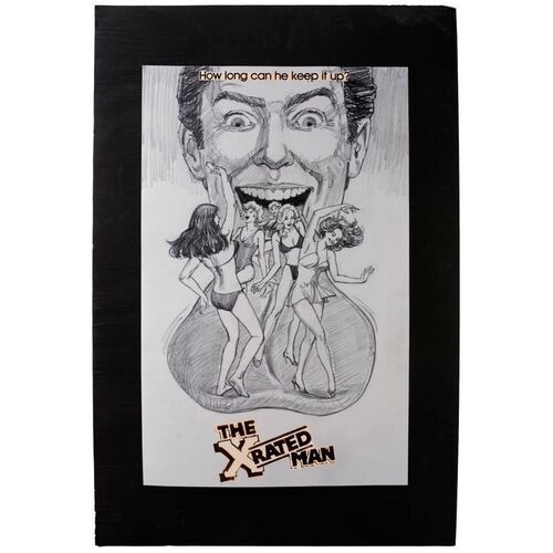 Lot #91: Printed Trade Advertisement Mock-Up ### X-RATED MAN, THE (UNPRODUCED - FULL MOON)