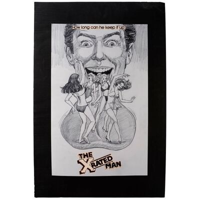 Lot #91: Printed Trade Advertisement Mock-Up ### X-RATED MAN, THE (UNPRODUCED - FULL MOON)