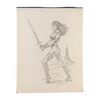 Lot #104: Hand-Drawn Larry Salk Warrior Trade Advertisement Sketch ### FULL MOON PRODUCTIONS