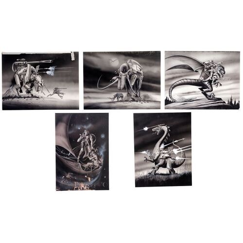 Lot #112: Set of Five Hand-Drawn Space Pirate Concept Artworks ### SPACE PIRATES (UNPRODUCED - FULL MOON)