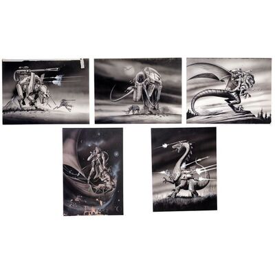 Lot #112: Set of Five Hand-Drawn Space Pirate Concept Artworks ### SPACE PIRATES (UNPRODUCED - FULL MOON)