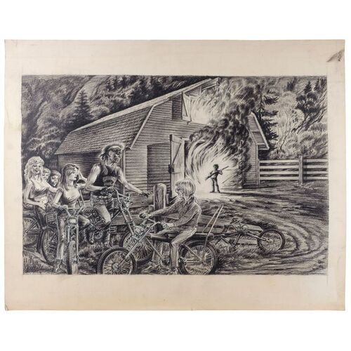 Lot #116: Hand-Drawn Child Murderer with Shotgun Concept Sketch ### FULL MOON PRODUCTIONS