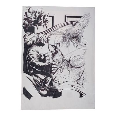 Lot #118: Hand-Drawn Glen Lumsden Puppet Master No. 2 Cover Artwork ### PUPPET MASTER (1989 - FULL MOON)