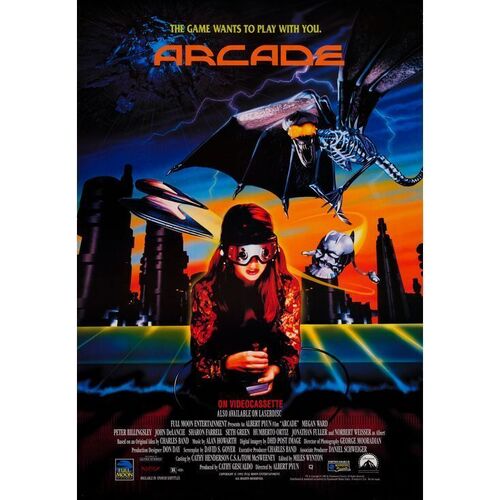 Lot #136: Pair of VHS Release One Sheets ### ARCADE (1993 - FULL MOON)