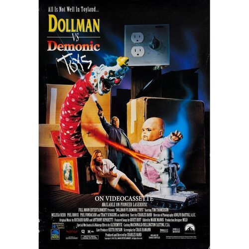 Lot #145: Pair of VHS Release One Sheets ### DOLLMAN VS. DEMONIC TOYS (1993 - FULL MOON)