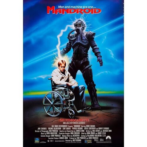 Lot #151: VHS Release Style "A" One Sheet ### MANDROID (1993 - FULL MOON)