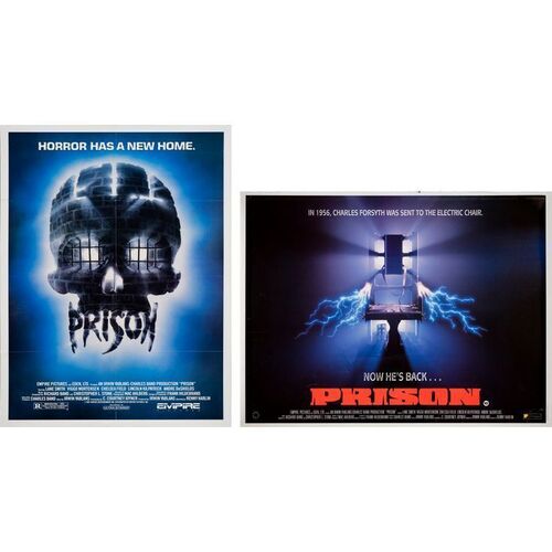 Lot #159: Pair of US One Sheets with UK Quad ### PRISON (1987 - EMPIRE PICTURES)