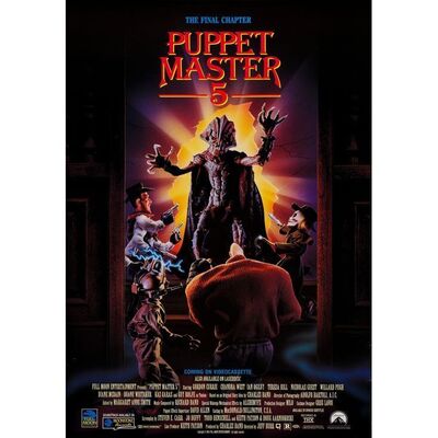 Lot #161: Set of 15 VHS Release One Sheets ### PUPPET MASTER 5: THE FINAL CHAPTER (1994 - FULL MOON)