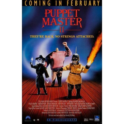 Lot #162: Pair of VHS Release One Sheets ### PUPPET MASTER II (1990 - FULL MOON)