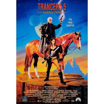 Lot #180: Set of 10 VHS Release One Sheet ### TRANCERS 5: SUDDEN DETH (1994 - FULL MOON)