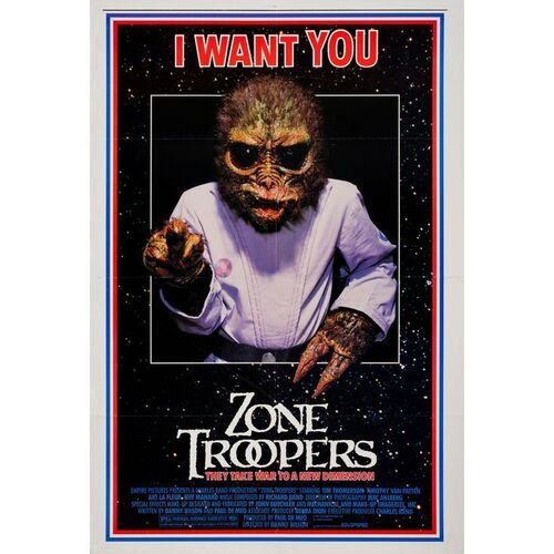 Lot #186: Set of Four One Sheets ### ZONE TROOPERS (1985 - EMPIRE PICTURES)