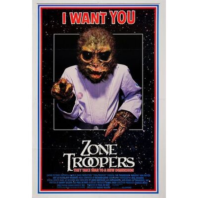 Lot #186: Set of Four One Sheets ### ZONE TROOPERS (1985 - EMPIRE PICTURES)