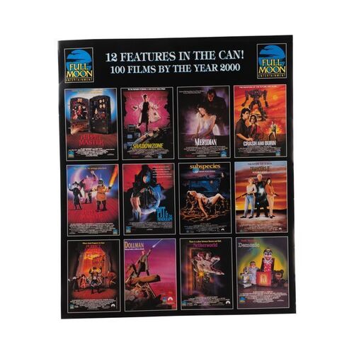 Lot #189: Set of 76 "100 Features by the Year 2000" Quarter Sheets ### FULL MOON PRODUCTIONS