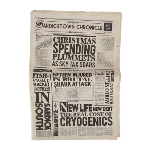 Lot #34. Sardicktown Chronicles Newspaper ### DOCTOR WHO (TV SERIES, 2005-2022)