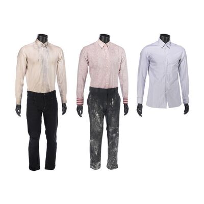 Lot #42. Eleventh Doctor's (Matt Smith) Pair of Distressed Costumes and Shirt ### DOCTOR WHO (TV SERIES, 2005-2022)