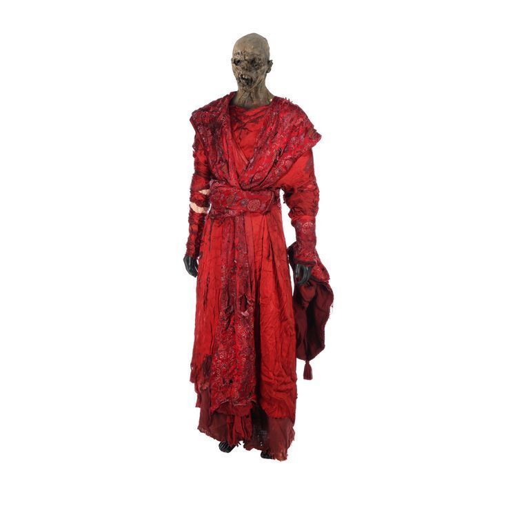 Lot #98. Red Monk Robes and Head Appliance ### DOCTOR WHO (TV SERIES ...