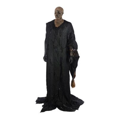 Lot #100. Black Monk Robes and Head Appliance ### DOCTOR WHO (TV SERIES, 2005-2022)