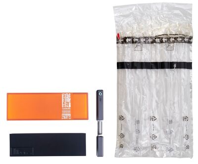 30. K's (Ryan Gosling) Light-up Extendable Emanator with Black "JOI" Case, Orange Outer Box and Bubble Shipping Packaging ### BLADE RUNNER 2049 (2017)