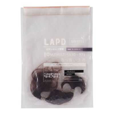 51. K's (Ryan Gosling) Evidence Bag with a Lock of Rachel's (Sean Young) Hair ### BLADE RUNNER 2049 (2017)