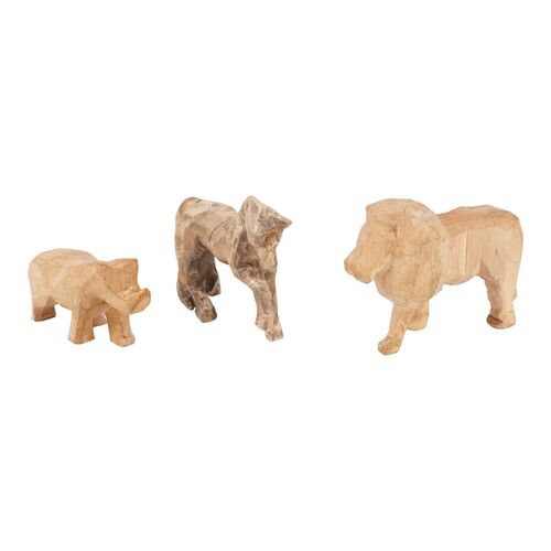 130. Set of Three of Rick Deckard's (Harrison Ford) Screen-Matched Carved Wooden Animals ### BLADE RUNNER 2049 (2017)