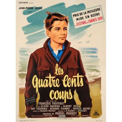 3. French Grande (46.5" x 63"); Country-of-Origin; Very Fine on Linen ### THE 400 BLOWS (1959)