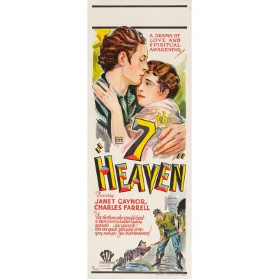 6. Pre-War Australian Daybill (15" x 40"); Stone Lithograph; Very Fine on Linen ### 7TH HEAVEN (1928)