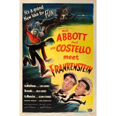 9. One Sheet (27" x 41"); Very Fine- on Linen ### ABBOTT AND COSTELLO MEET FRANKENSTEIN (1948)