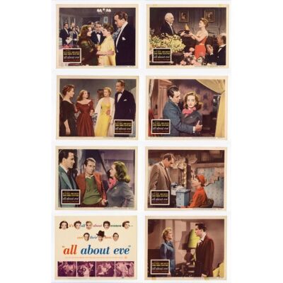 12. Lobby Card Set (8) (11" x 14"); Very Fine- ### ALL ABOUT EVE (1950)