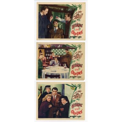 16. Lobby Cards (3) (11" x 14"); Fine+ ### ARSENIC AND OLD LACE (1944)