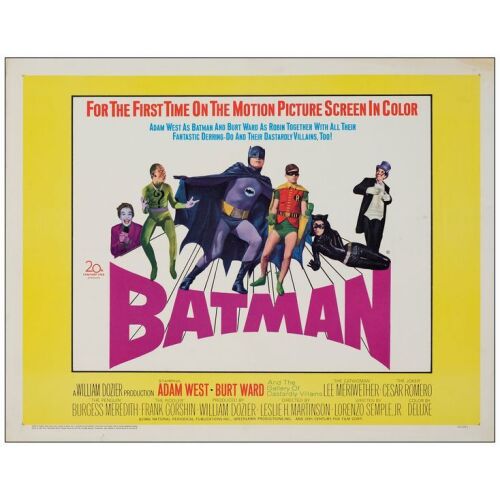 28. Half Sheet (22" x 28"); Very Fine Rolled ### BATMAN (1966)
