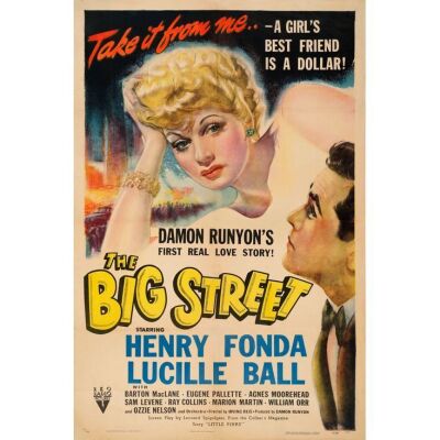 35. One Sheet (27" x 41"); Very Fine- on Linen ### THE BIG STREET (1942)