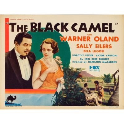 37. Title Lobby Card (11" x 14"); Very Fine+ ### THE BLACK CAMEL (1931)