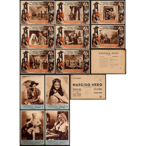 42. Italian Photobusta Set (12) (13" x 19" (4), 19.5" x 13" (8)); Very Fine ### BLACK NARCISSUS (1947)