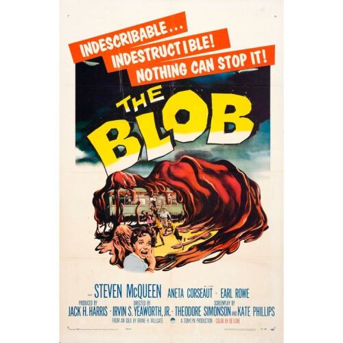 43. One Sheet (27" x 41"); Very Fine+ Folded ### THE BLOB (1958)