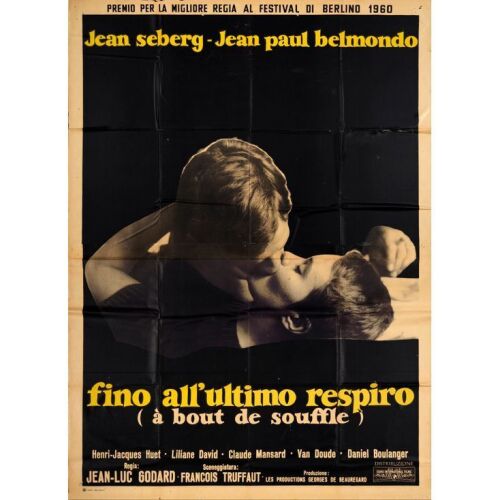 56. Italian Four Fogli (55" x 76"); Very Fine- Folded ### BREATHLESS (1960)