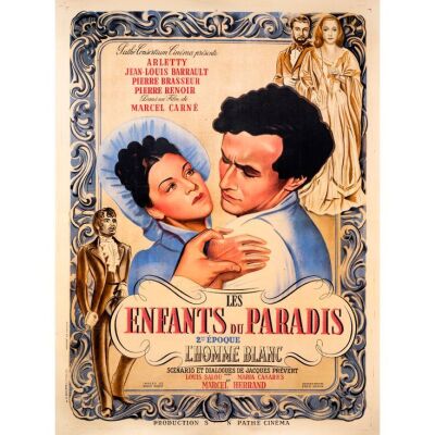 73. French Grande (47" x 63"); Country-of-Origin, "Embracing" Style; Very Fine+ on Linen ### CHILDREN OF PARADISE (1945)